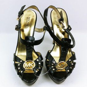 Michael Michael Kors Women's Black Buckle 5" Heels Size 9.5M (NPosh98)